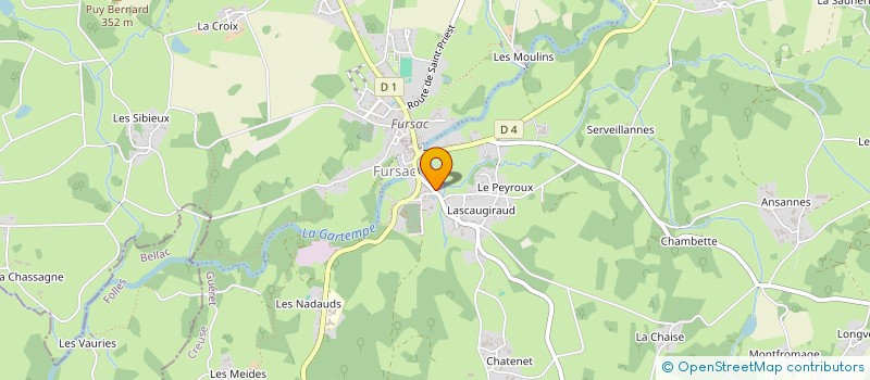 localisation de l'entreprise MONSIEUR NICOLA GIACCIO  FURSAC