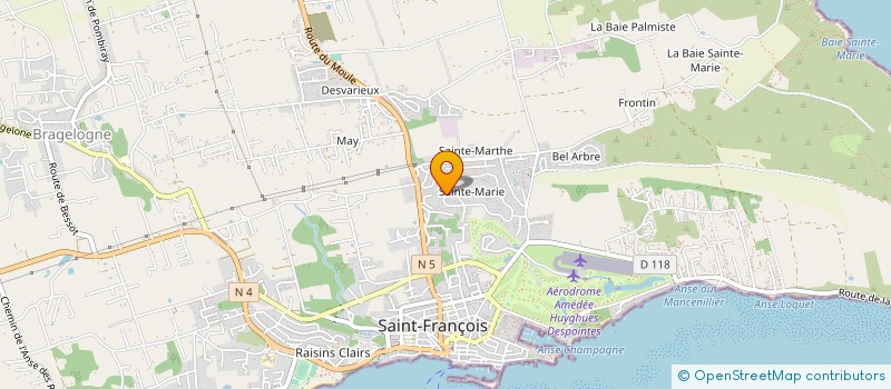 localisation de l'entreprise MONSIEUR NICOLA NIEDDU à SAINT-FRANCOIS