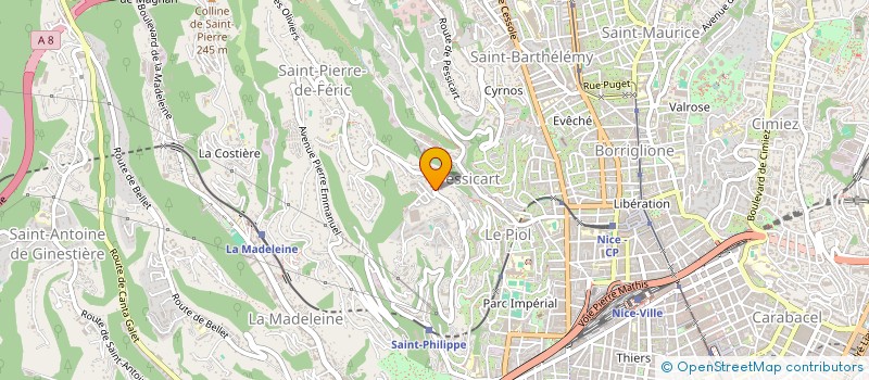 localisation de l'entreprise MONSIEUR NICOLA PONTE à NICE