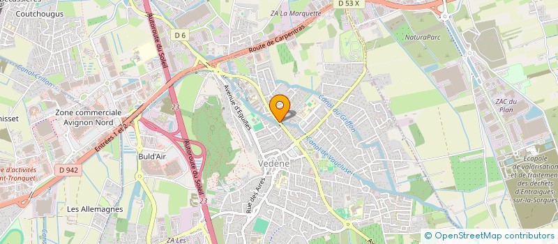 localisation de l'entreprise MONSIEUR NICOLA SISMONDINI  VEDENE