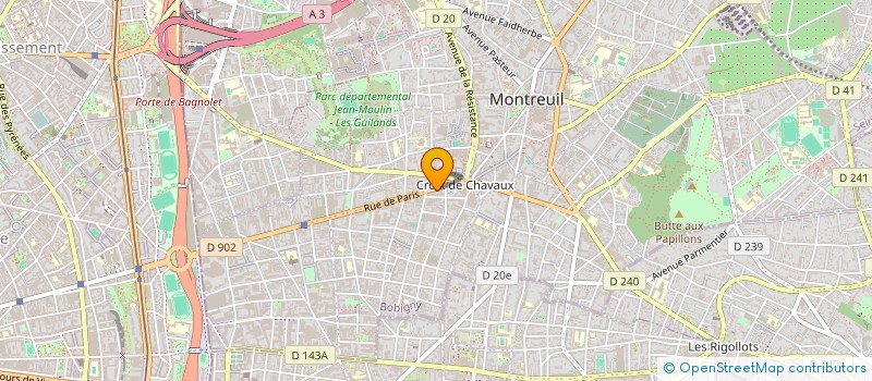 localisation de l'entreprise MONSIEUR NICOLAE BUCUR à MONTREUIL