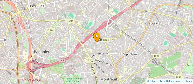 localisation de l'entreprise MONSIEUR NICOLAE BULGARU  MONTREUIL