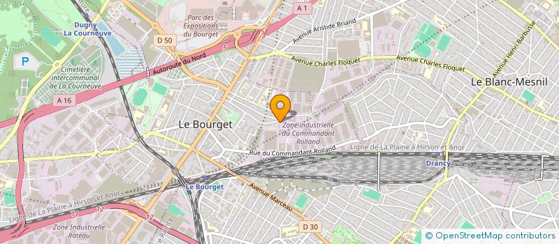 localisation de l'entreprise MONSIEUR NICOLAE BURA  LE BOURGET