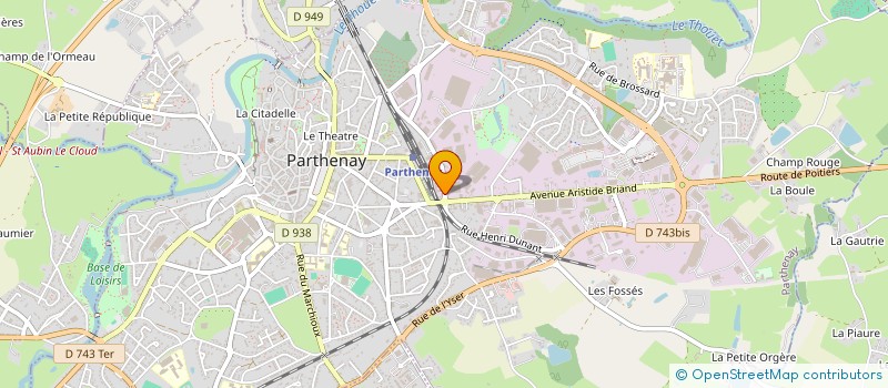 localisation de l'entreprise MONSIEUR NICOLAE COCOS  PARTHENAY