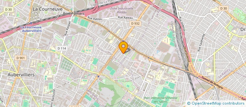 localisation de l'entreprise MONSIEUR NICOLAE GAIDEI  LA COURNEUVE