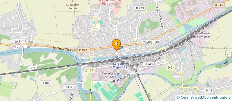 localisation de l'entreprise MONSIEUR NICOLAE MATEI  MIGENNES