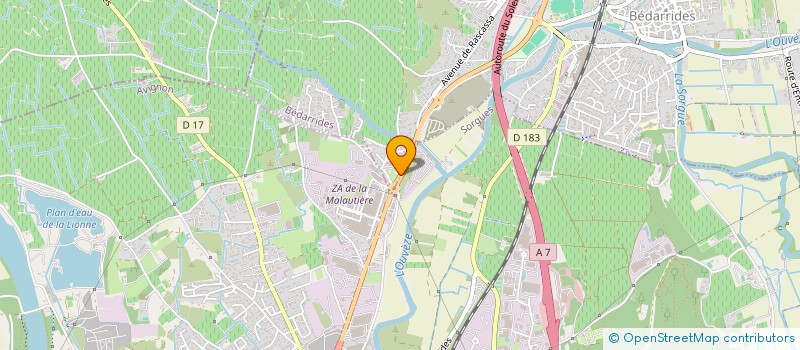 localisation de l'entreprise MONSIEUR NICOLAE MELNIC  BEDARRIDES