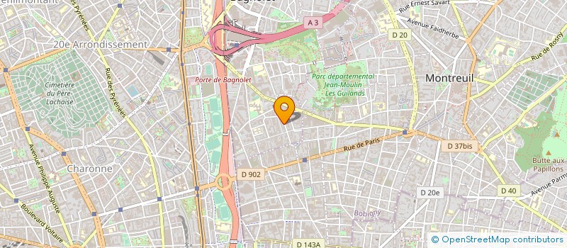 localisation de l'entreprise MONSIEUR NICOLAE STEFAN TOTH à BAGNOLET