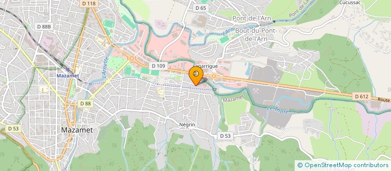 localisation de l'entreprise MONSIEUR NICOLAI CARON  MAZAMET