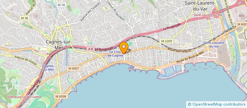 localisation de l'entreprise MONSIEUR NICOLAI POSTOLACHI à CAGNES-SUR-MER