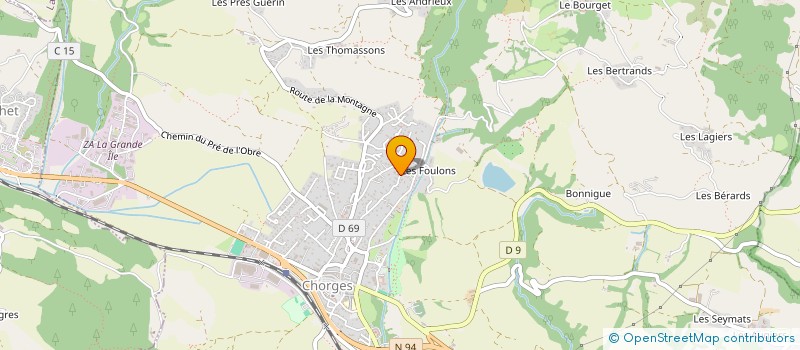 localisation de l'entreprise MONSIEUR NICOLAS ABELFO  CHORGES