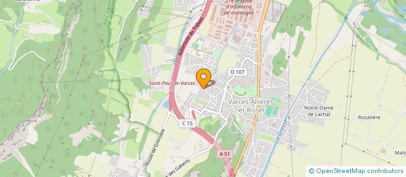 localisation de l'entreprise MONSIEUR NICOLAS ABONNENC  VARCES-ALLIERES-ET-RISSET