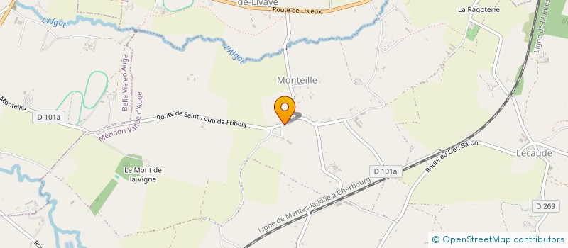 localisation de l'entreprise MONSIEUR NICOLAS ADAMY à MEZIDON VALLEE D'AUGE