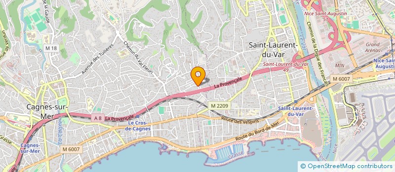localisation de l'entreprise MONSIEUR NICOLAS AGUILLON à CAGNES SUR MER