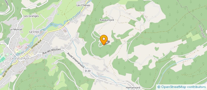 localisation de l'entreprise MONSIEUR NICOLAS AIZIER  LE VAL-D'AJOL