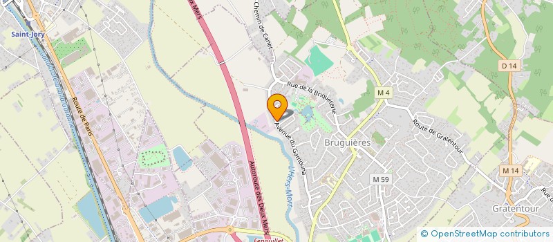 localisation de l'entreprise MONSIEUR NICOLAS ALAIN BON  BRUGUIERES