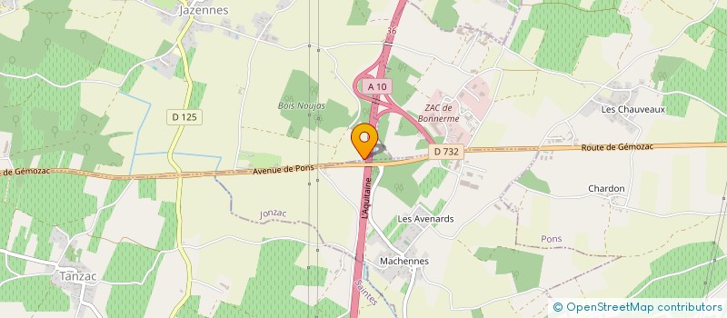 localisation de l'entreprise MONSIEUR NICOLAS ALEZINE  VILLARS-EN-PONS