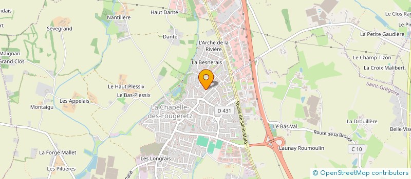 localisation de l'entreprise MONSIEUR NICOLAS ALLAIN  LA MEZIERE