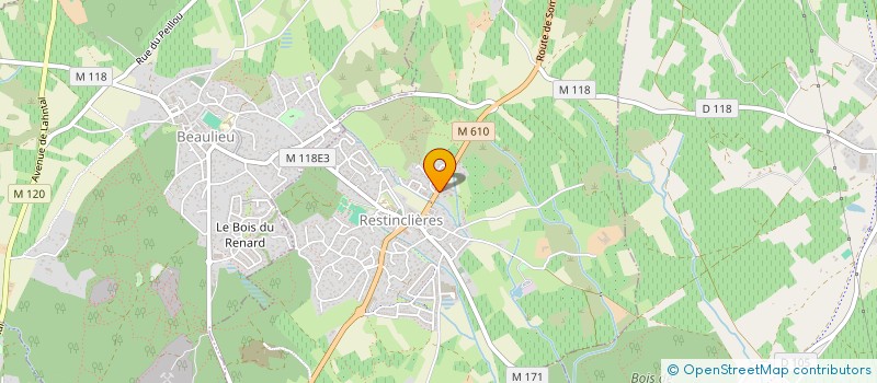 localisation de l'entreprise MONSIEUR NICOLAS ALLAIN  RESTINCLIERES