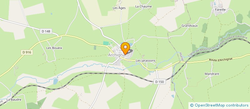 localisation de l'entreprise MONSIEUR NICOLAS AMADOU  ARCHIGNAT