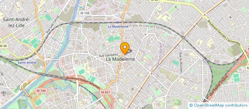 localisation de l'entreprise MONSIEUR NICOLAS ANDRE à LA MADELEINE