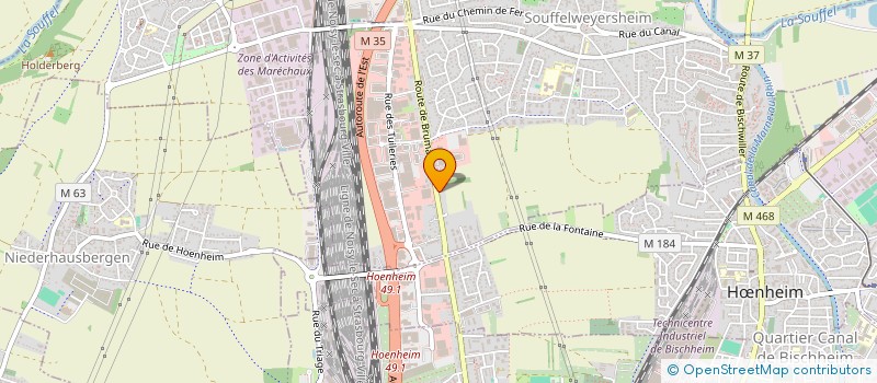 localisation de l'entreprise MONSIEUR NICOLAS ANGST  SOUFFELWEYERSHEIM