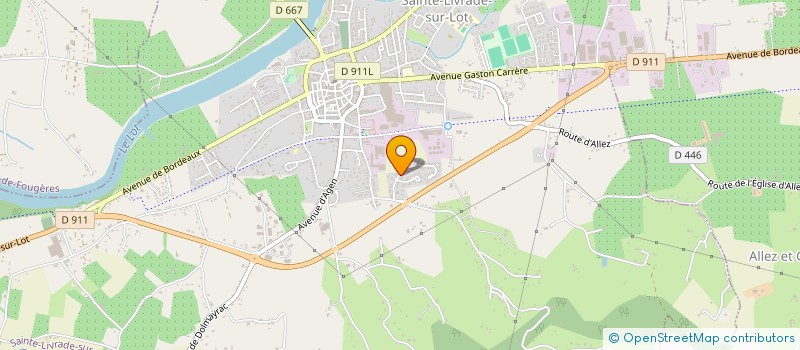localisation de l'entreprise MONSIEUR NICOLAS ARCANGELI  SAINTE-LIVRADE-SUR-LOT
