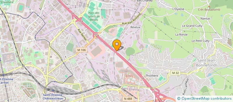 localisation de l'entreprise MONSIEUR NICOLAS ARNAUD  SAINT-ETIENNE