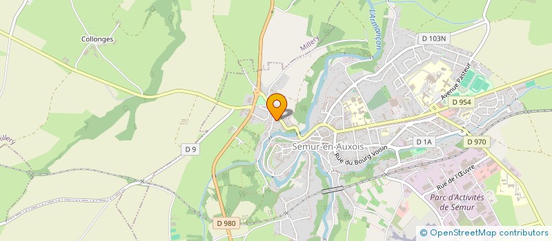 localisation de l'entreprise MONSIEUR NICOLAS ARNOUX  SEMUR-EN-AUXOIS