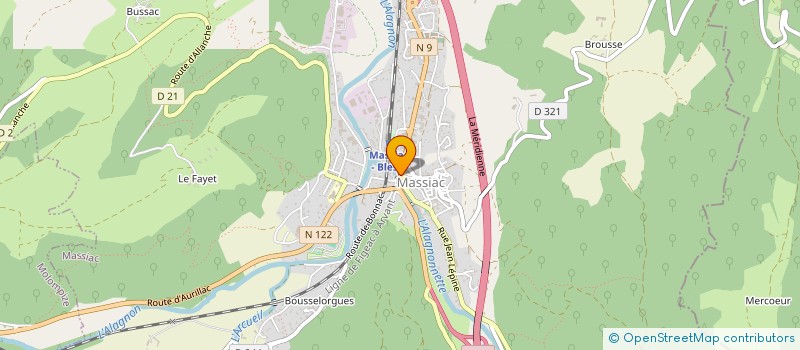 localisation de l'entreprise MONSIEUR NICOLAS ARNOUX à MASSIAC