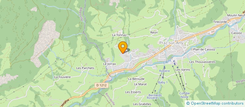 localisation de l'entreprise MONSIEUR NICOLAS ARVIN BEROD à PRAZ-SUR-ARLY