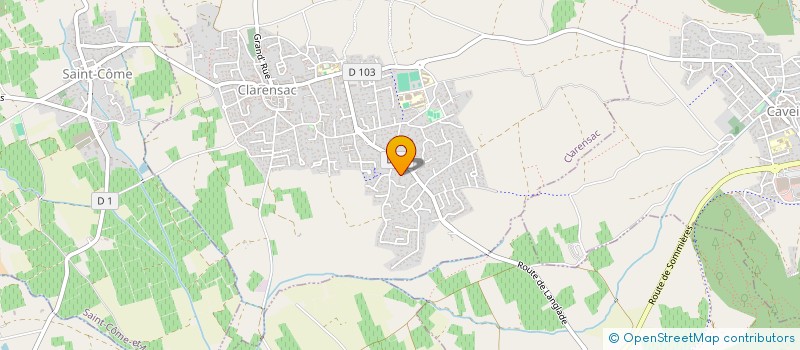 localisation de l'entreprise MONSIEUR NICOLAS AUBERT à CLARENSAC