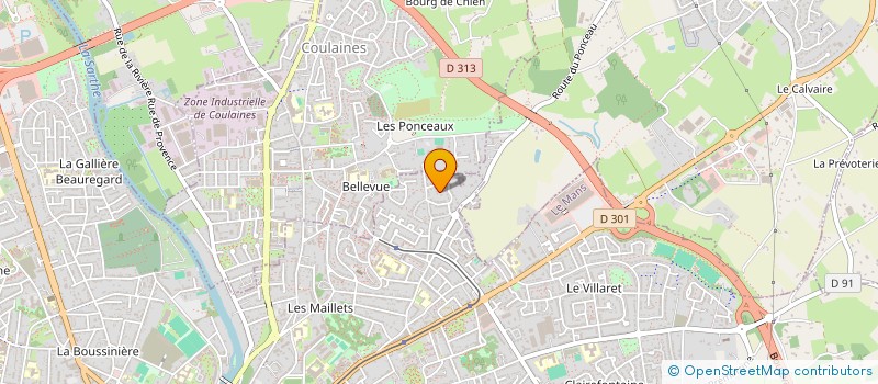 localisation de l'entreprise MONSIEUR NICOLAS AUBIER à LE MANS