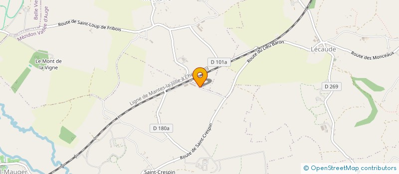 localisation de l'entreprise MONSIEUR NICOLAS AUBREE à MEZIDON VALLEE D'AUGE