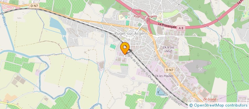 localisation de l'entreprise MONSIEUR NICOLAS AUDEMAR  PUGET-SUR-ARGENS