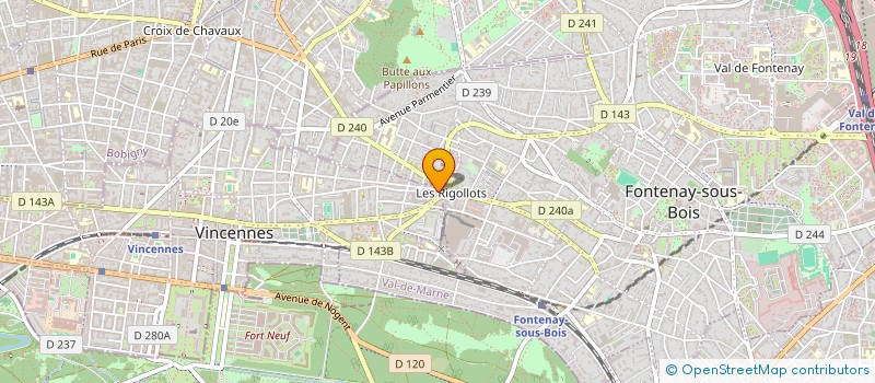 localisation de l'entreprise MONSIEUR NICOLAS AUDIBERT  VINCENNES