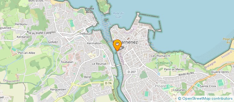 localisation de l'entreprise MONSIEUR NICOLAS AUDIGANE  DOUARNENEZ