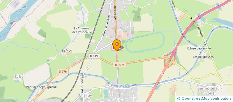 localisation de l'entreprise MONSIEUR NICOLAS AUDRY  CHALLUY