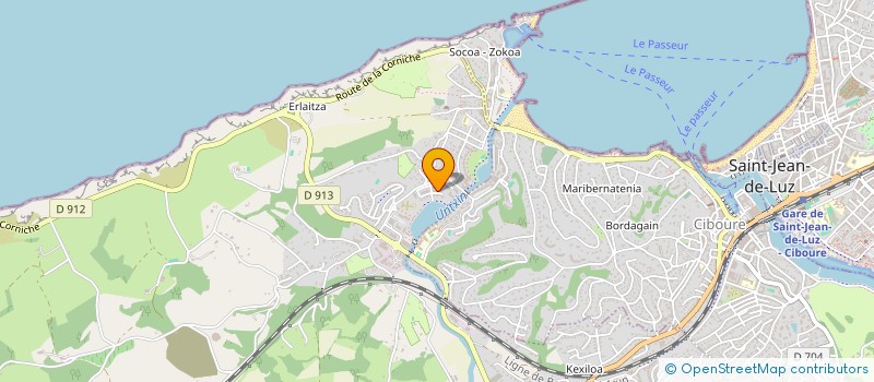 localisation de l'entreprise MONSIEUR NICOLAS AUGRY  URRUGNE