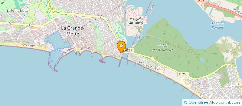 localisation de l'entreprise MONSIEUR NICOLAS AUZIER  LA GRANDE-MOTTE