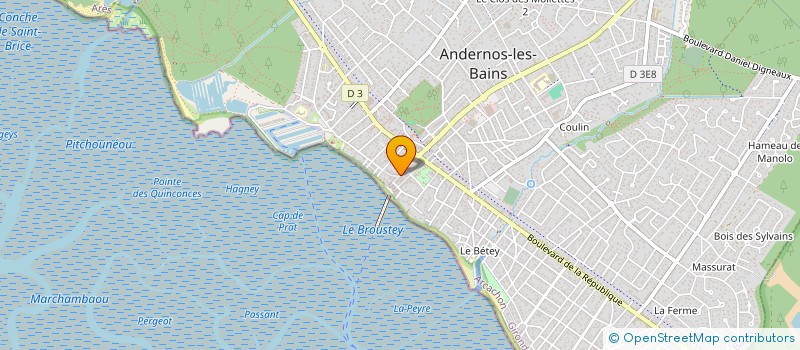 localisation de l'entreprise MONSIEUR NICOLAS BACHE à ANDERNOS-LES-BAINS