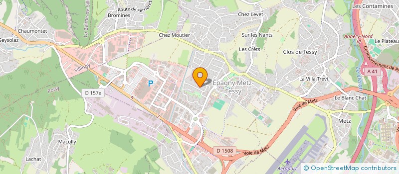 localisation de l'entreprise MONSIEUR NICOLAS BACZYNSKI  EPAGNY METZ-TESSY