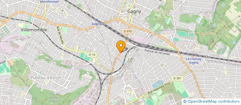 localisation de l'entreprise MONSIEUR NICOLAS BAGE  GAGNY