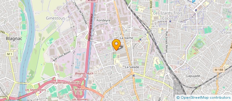 localisation de l'entreprise MONSIEUR NICOLAS BAILLOT D'ETIVAUX  TOULOUSE