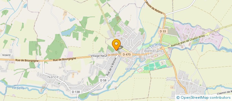 localisation de l'entreprise MONSIEUR NICOLAS BAILLY  BLETTERANS