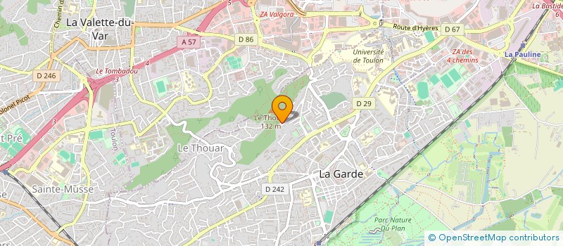 localisation de l'entreprise MONSIEUR NICOLAS BAILLY à LA GARDE