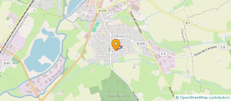 localisation de l'entreprise MONSIEUR NICOLAS BAILLY  CHERRE-AU