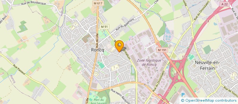 localisation de l'entreprise MONSIEUR NICOLAS BALDUYCK  RONCQ