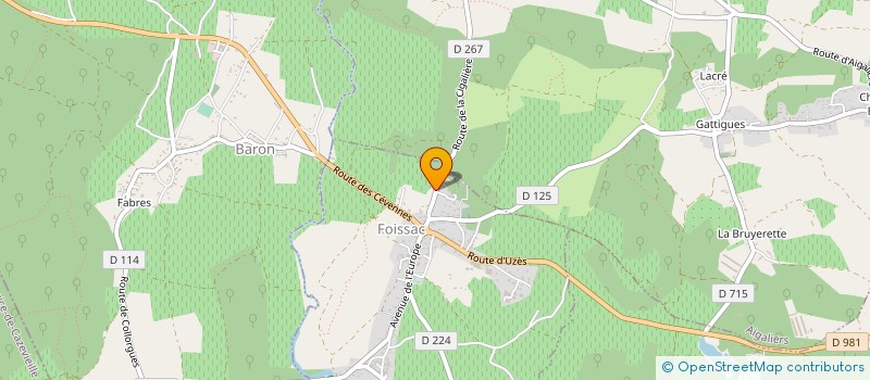 localisation de l'entreprise MONSIEUR NICOLAS BALMASSIERE  AIGALIERS