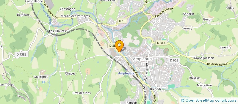 localisation de l'entreprise MONSIEUR NICOLAS BALOUZET  AMPLEPUIS